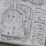 A sketchbook page featuring a realistic sketch of Peter Sam in commemoration of the Talyllyn Railway's 4th Awdry Extravaganza